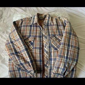 High Sierra Button-Up Plaid Yellow Jacket